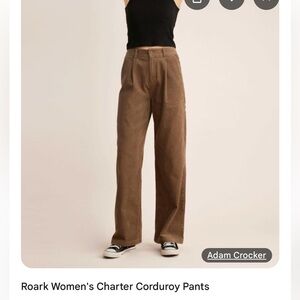 Woman’s Roark Brown Charter Corduroy Pants
